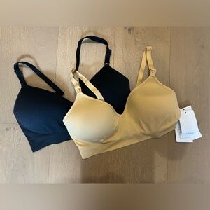 Blanqi Cooling Maternity + Nursing Bra 2.0 - nude and black - large